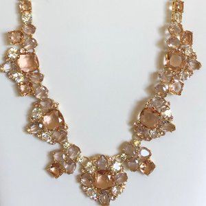 KATE SPADE Make Me Blush Crystal Statement Necklace